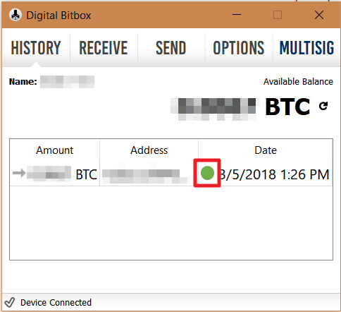 Digital Bitbox Receive Bitcoin 2